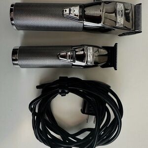 BabylissPRO Metallic Grey Corded Hair Clipper & Trimmer Set